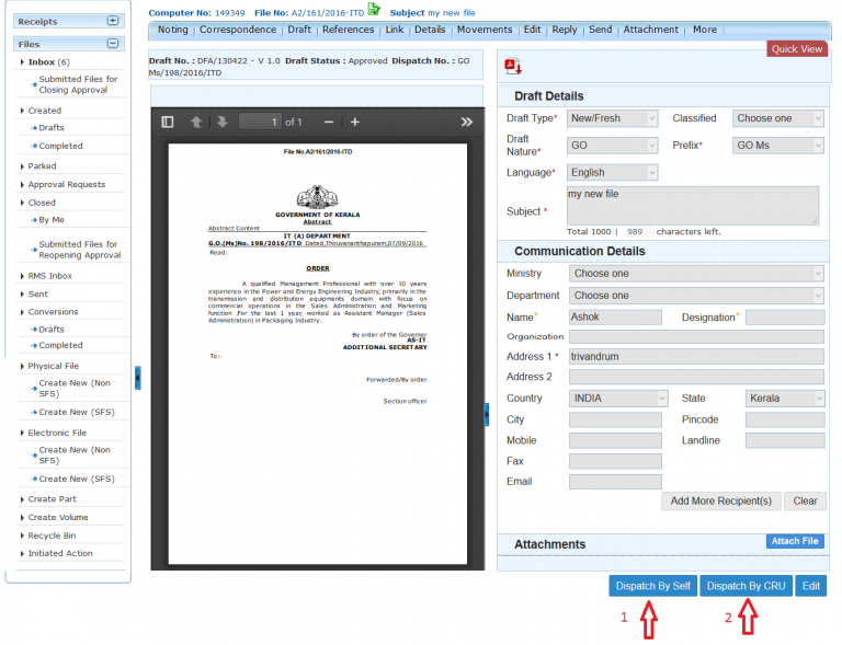 eOffice How to work with eFile