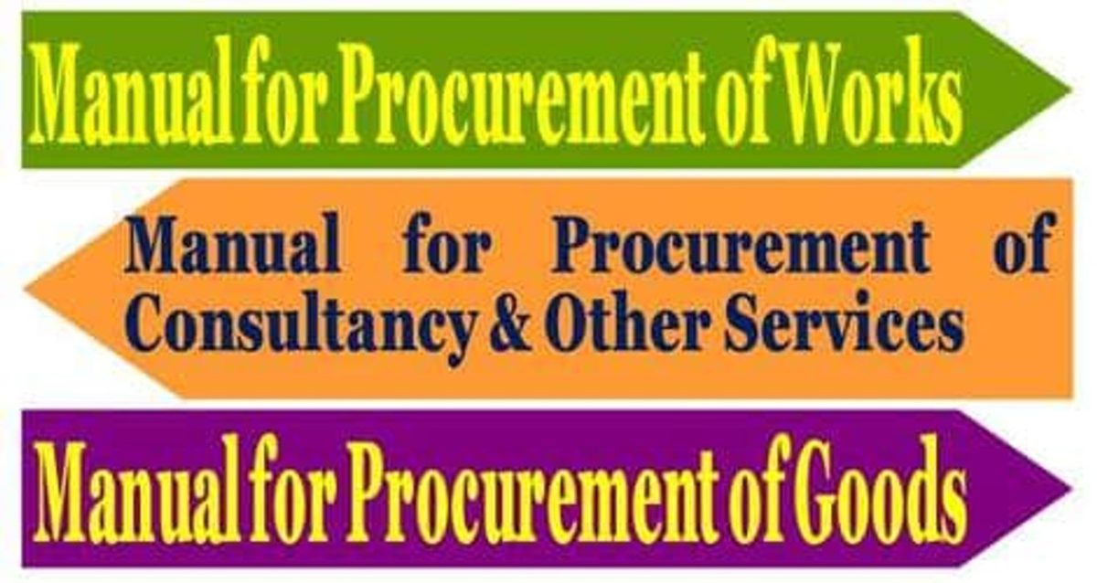 Updation of Manual on Procurement of Goods, Services, Works and