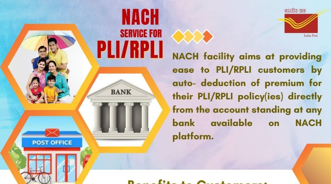 Implementation of National Automated Clearing House (NACH) for auto-deduction of PLI/RPLI premium directly from the bank account: DOP