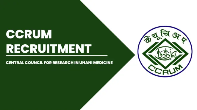 CCRUM Unani Recruitment 2024 Deputation