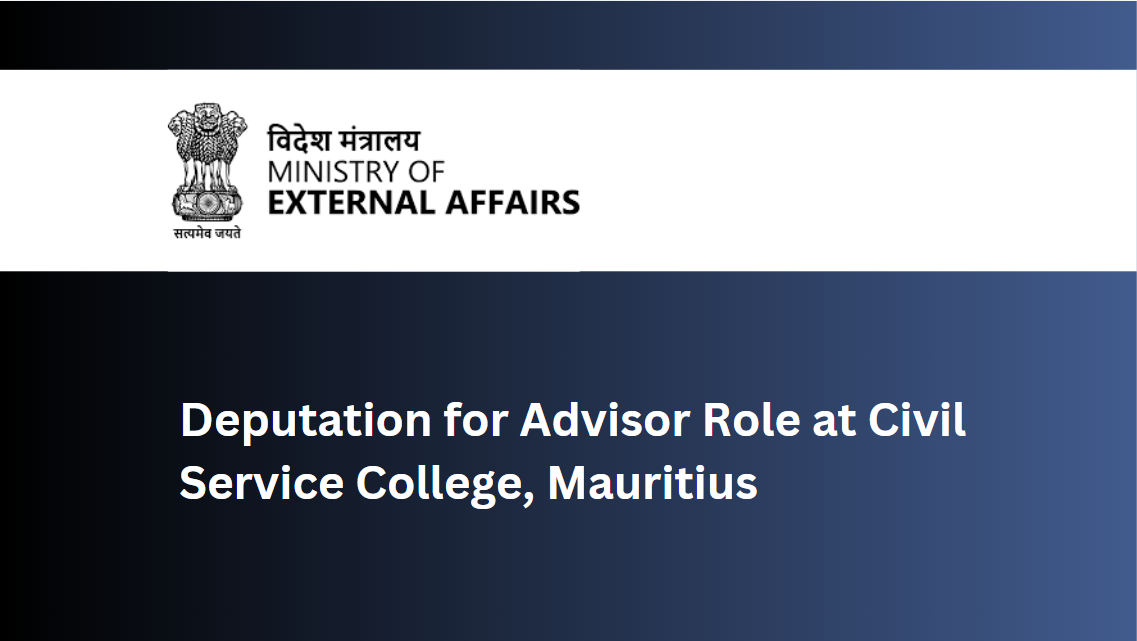 ITEC Expert Role: Advisor at Civil Service College, Mauritius