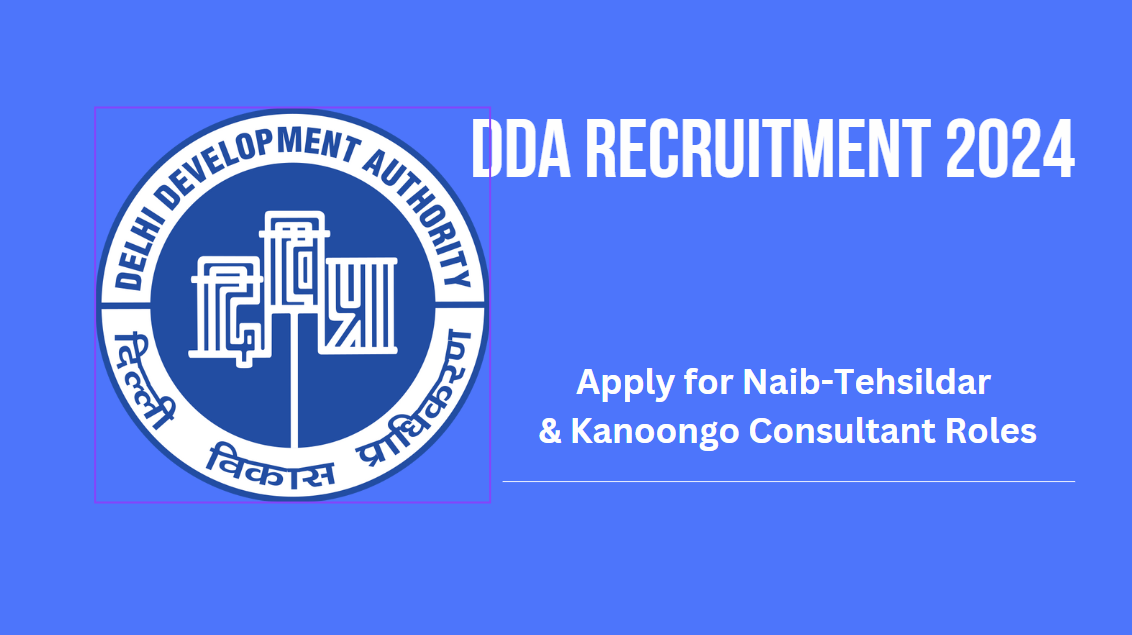 DDA Recruitment 2024