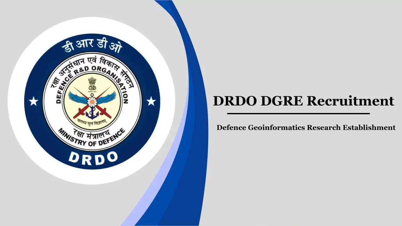 drdo dgre recruitment 2024