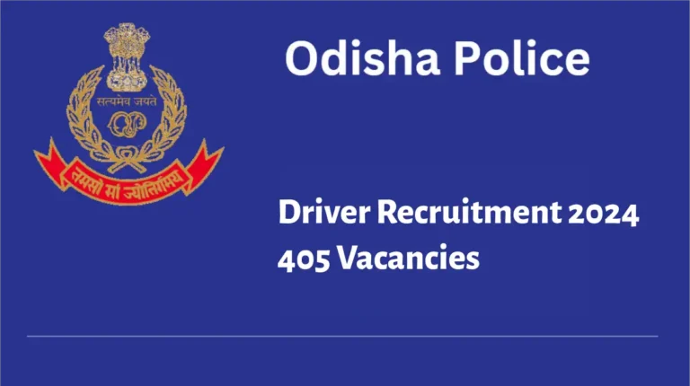 Odisha Police Driver Recruitment 2024