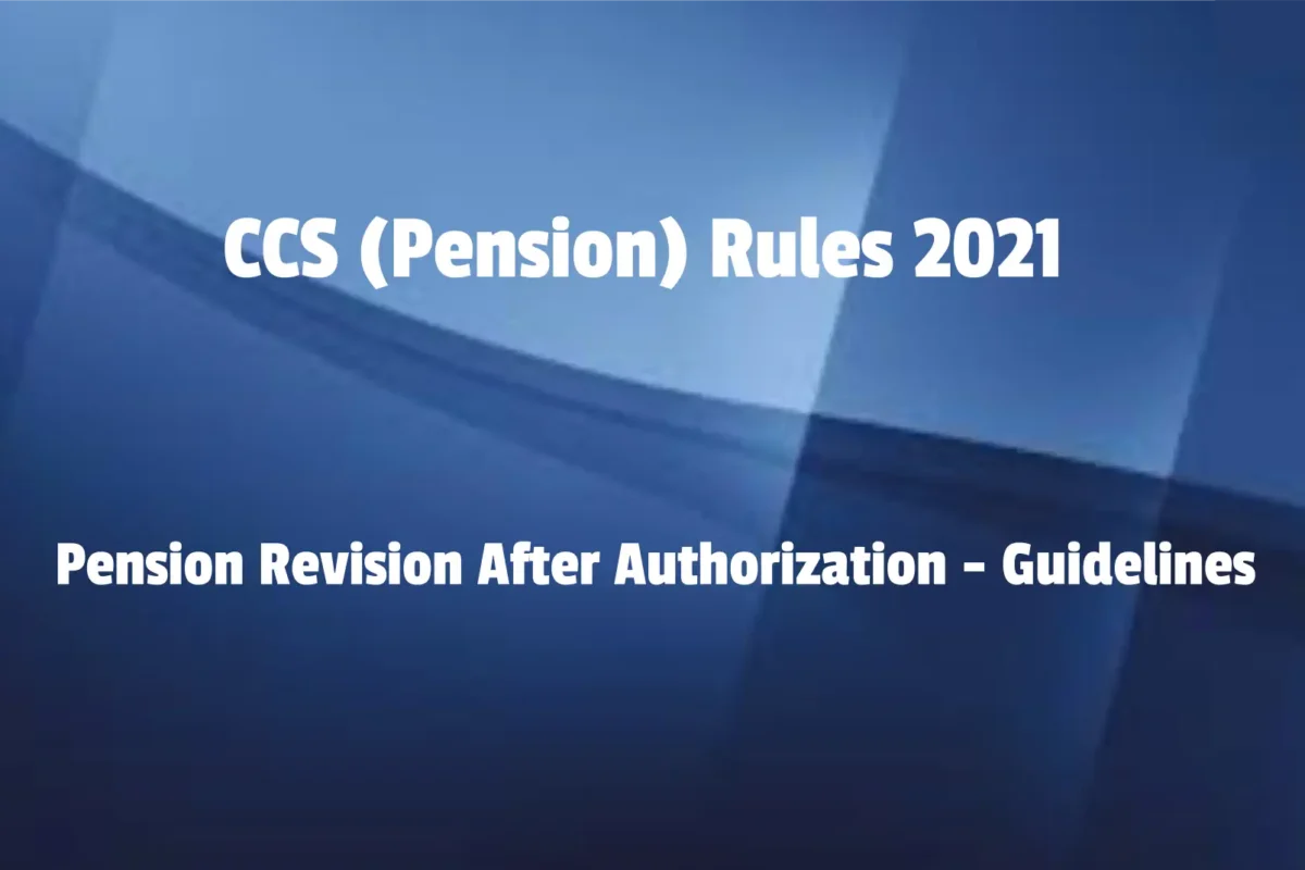 Pension Revision After Authorization