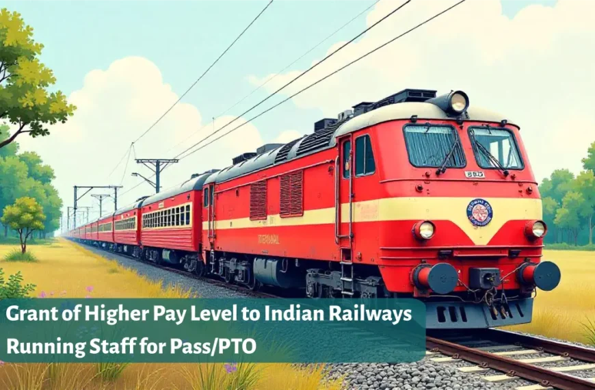 Grant of Higher Pay Level to Indian Railways Running Staff for Pass/PTO